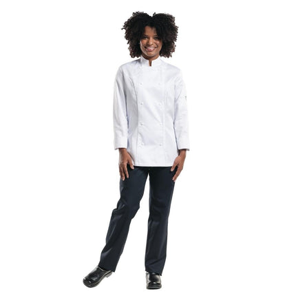 Skinny Denim Stretch Women's Work Pants Black M | Chaud Devant