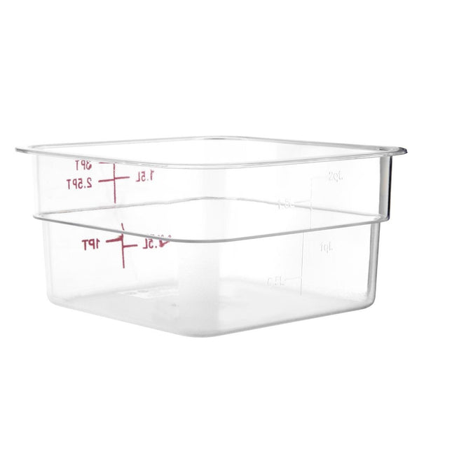 Polycarbonate Square Food Container 1.5L | Hygiplas 2