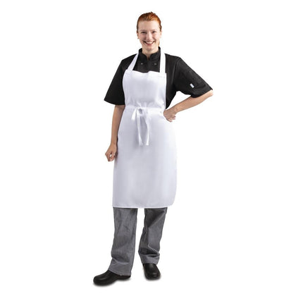 White Polyester-Cotton Bib Apron | Whites 2
