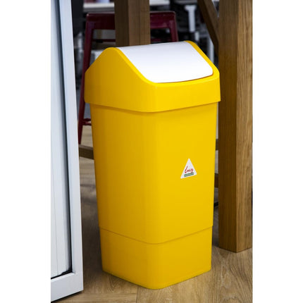 Waste Bin with Swing Lid | SYR | Yellow | 50 Liters 7