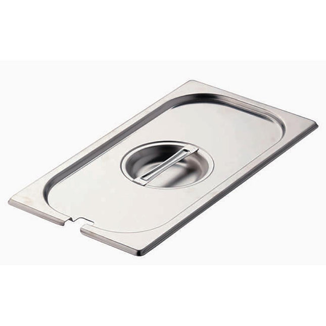 Stainless Steel Gastronorm Lid GN 1/3 with Spoon Slot | Gastro M