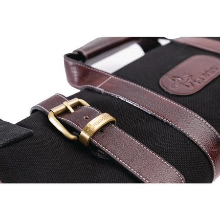 Black Canvas Knife Roll for 17 Knives | Boldric 4