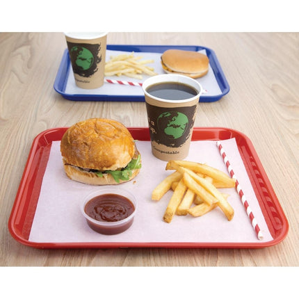 Polypropylene Anti-Slip Serving Tray Red 34.5x26.5cm | Olympia Kristallon 4