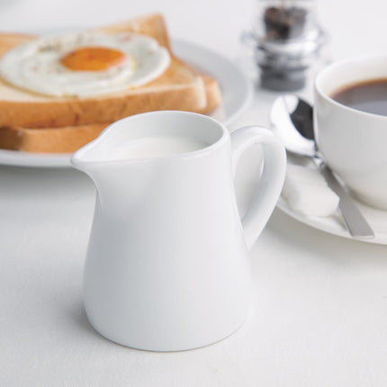 Whiteware Milk Jug with Handle 170ml | Olympia 2