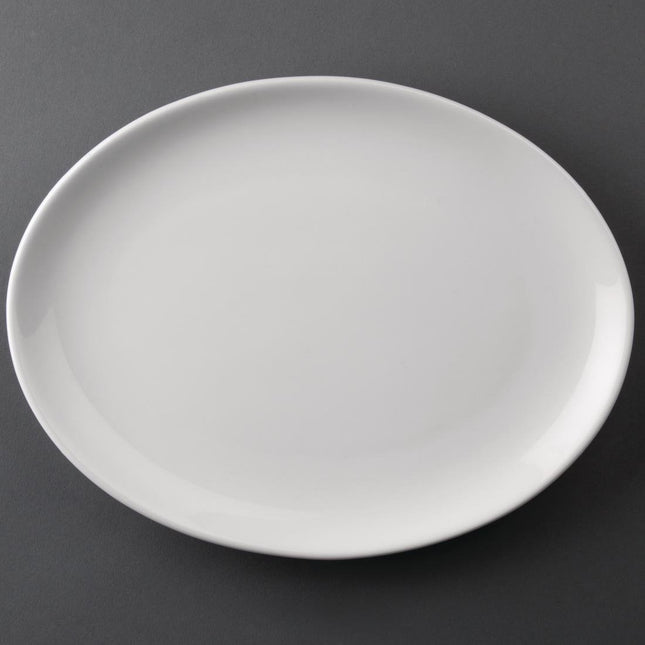 Oval Coupe Plates 25.4x19.7cm | Olympia Athena | 12 Pieces