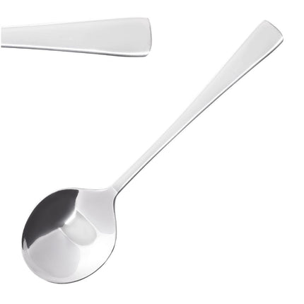 Soup Spoons | Olympia Clifton | 12 Pieces | Polished 18/0 Stainless Steel