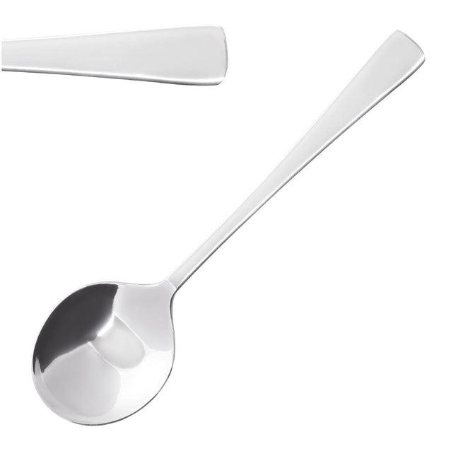 Soup Spoons | Olympia Clifton | 12 Pieces | Polished 18/0 Stainless Steel