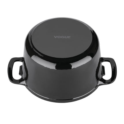 Round Induction Braadpan Cast Iron 3.2L | Vogue | Black 6