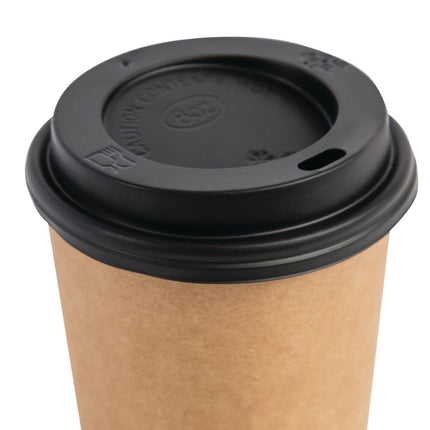 Recyclable Black Lid for Fiesta 225ml Coffee Cups 2