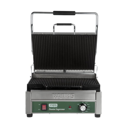 Double Panini Grill with Grooved Plates | Waring 2