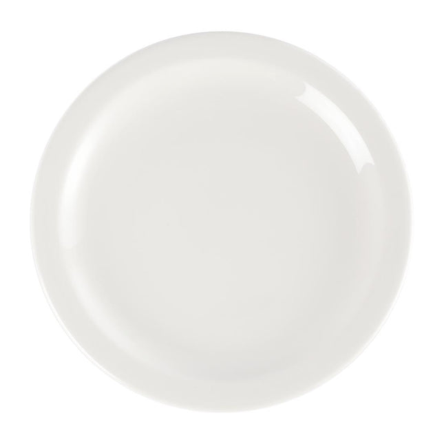 White Porcelain Dinner Plates 20.2cm | Churchill Whiteware Nova 2