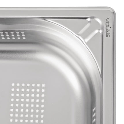 Perforated Stainless Steel GN 1/1 Pan | Vogue | 100 mm Depth 5