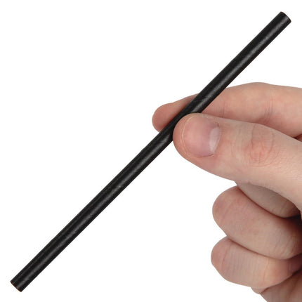 Compostable Paper Cocktail Straws Black | Fiesta | 250 Pieces 4