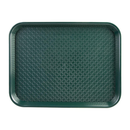 Polypropylene Serving Tray with Anti-Slip Texture | Olympia Kristallon | 30.5 x 41.5 cm | Green