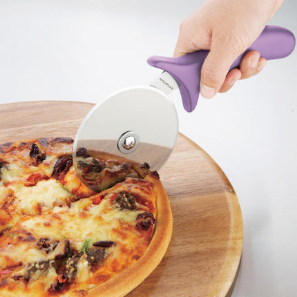 Pizza Cutter 102mm Purple | Hygiplas 3