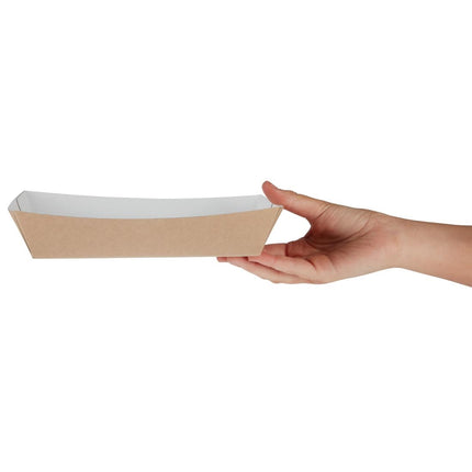 Large Compostable Kraft Food Trays 22cm | Colpac 3