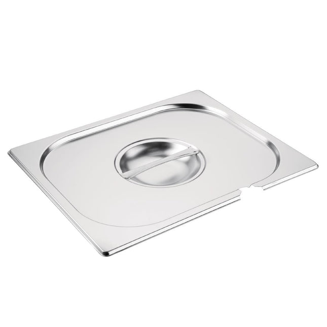 Stainless Steel Lid with Spoon Slot GN 1/2 | Vogue