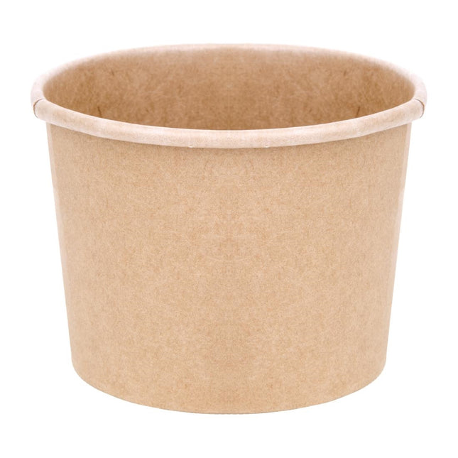 Compostable Paper Soup Cups 340ml 98mm Diameter | Fiesta