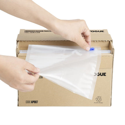 Vacuum Packaging Roll with Cutter Box (Embossed) 200 mm | Vogue 2
