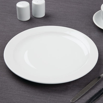 Dinner Plates with Narrow Rim 25.4cm | Olympia Athena | 12 Pieces 2