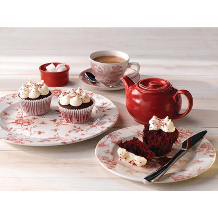 Vintage Toile Cranberry Tea Plate 20.3cm | Churchill 2