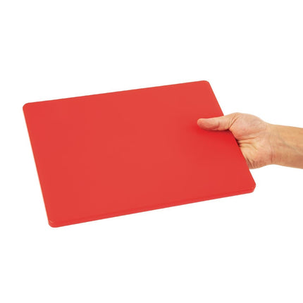 Red LDPE Cutting Board | Hygiplas | 30.5x22.9x1.2 cm 6