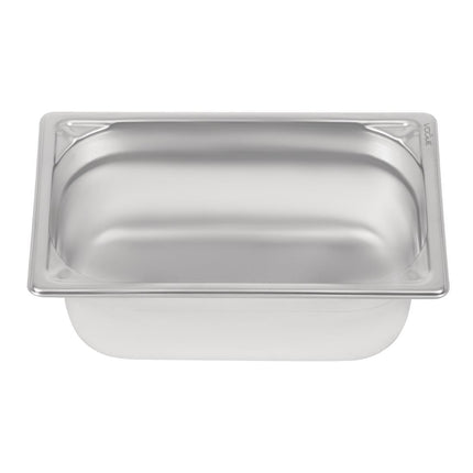 Stainless Steel GN 1/4 Container 100mm Depth | Vogue 3
