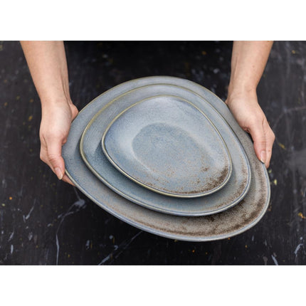 Triangular Blue Plates 190mm | Olympia Ember Collection 7