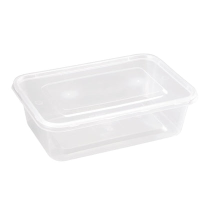 Recyclable Microwaveable Plastic Containers 65cl with Lids | Fiesta | 250 Pieces 2