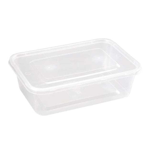 Recyclable Microwaveable Plastic Containers 65cl with Lids | Fiesta | 250 Pieces 2