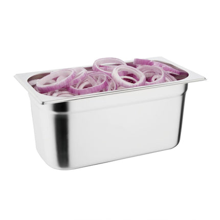 Stainless Steel Gastronorm Container Set 1/3 with Lids | Vogue 4