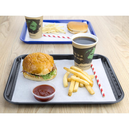 Kristallon Anti-Slip Serving Tray Charcoal | Olympia | 265 x 345 mm 4