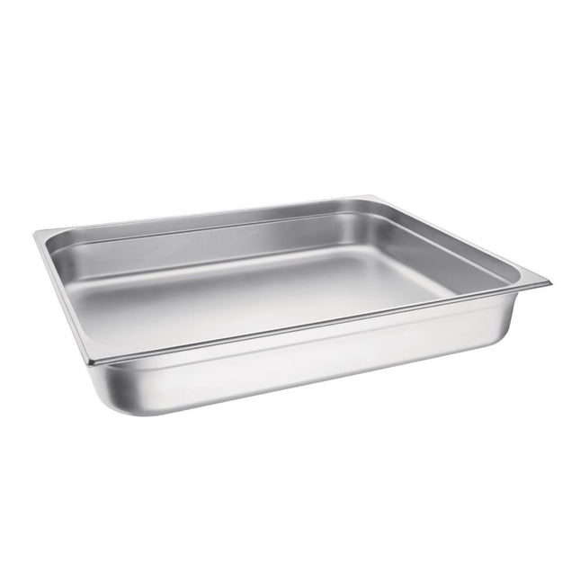 Stainless Steel GN 2/1 Container 100mm Depth | Vogue
