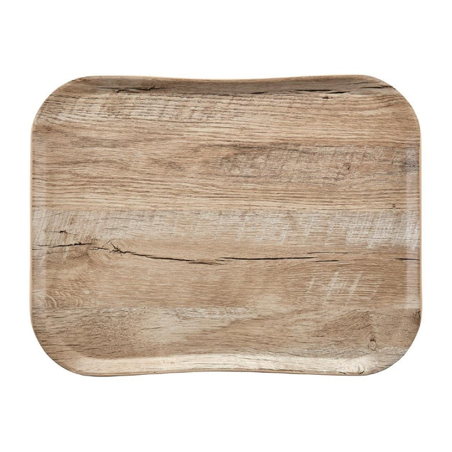 Light Oak Woodgrain Serving Tray | Cambro Versa | 330 x 430 mm
