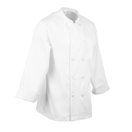 Unisex Durable Breathable Chef Jacket White L | Chef Works Le Mans 4