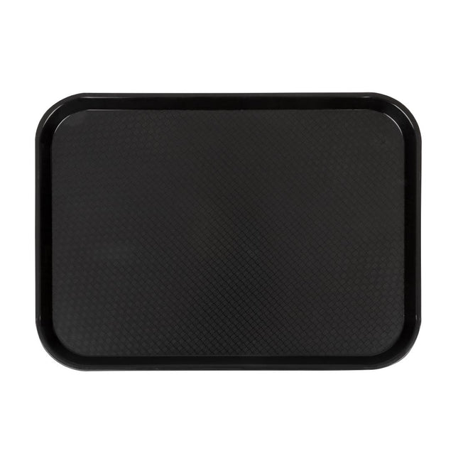 Polypropylene Fast Food Tray Black 41cm | Cambro 2