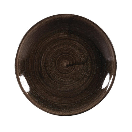 Stonecast Patina Black Coupe Plates 165mm | Churchill