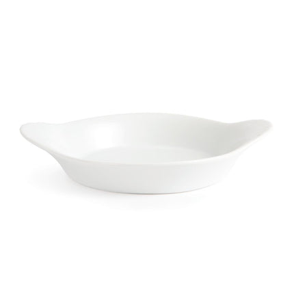 Round Gratin Dishes with Handles 19.2cm | Olympia Whiteware | Set of 6 3