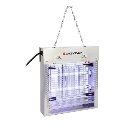 LED Insect Killer 8W Brushed Stainless Steel | Eazyzap 4