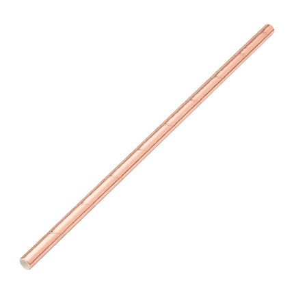Biodegradable Copper Paper Straws 200mm x 6mm | Utopia