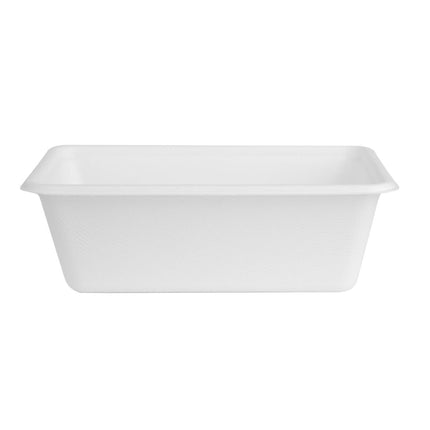 Compostable Bagasse Food Container Bases 800ml | Fiesta