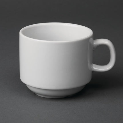 Stackable Tea Cups 200ml | Olympia Whiteware