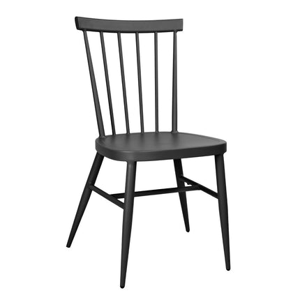 Aluminium Windsor Chairs Black | Bolero | Stackable | UV and Scratch Resistant