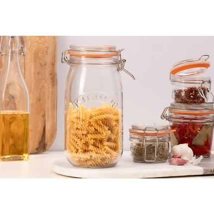 Kilner Glass Jar with Clip Lid 1.5L 3