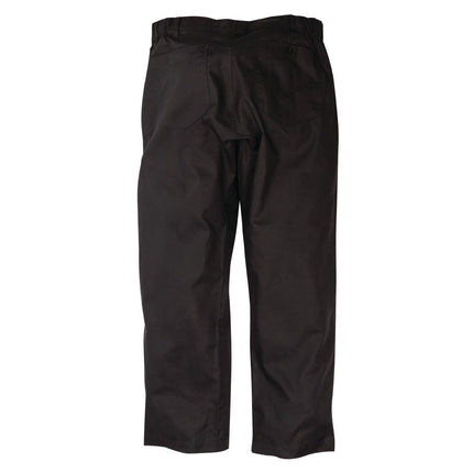 Executive Herringbone Black Chef Pants XL | Chef Works 4