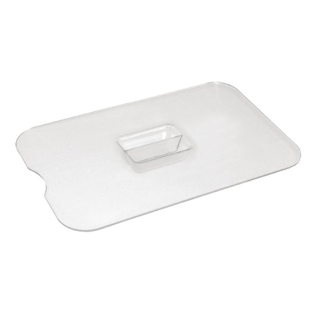 Flat Lid with Spoon Cut-Out for 2L Olympia Kristallon Bowl