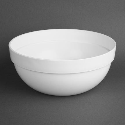 Nisbets Essentials White Polypropylene Mixing Bowl 3L 4