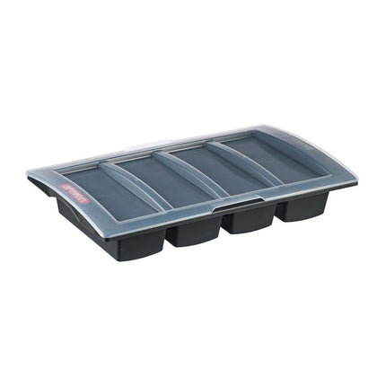 Cutlery Tray with Lid Dark Grey | Araven