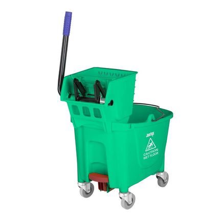 30L Mop Bucket with Foot Pedal Release Green | Jantex Kentucky 2