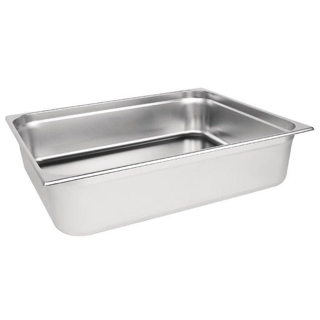 Stainless Steel GN 2/1 Container 150mm Depth | Vogue